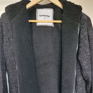 Men's hoody jacket, size medium,  very soft on the inside